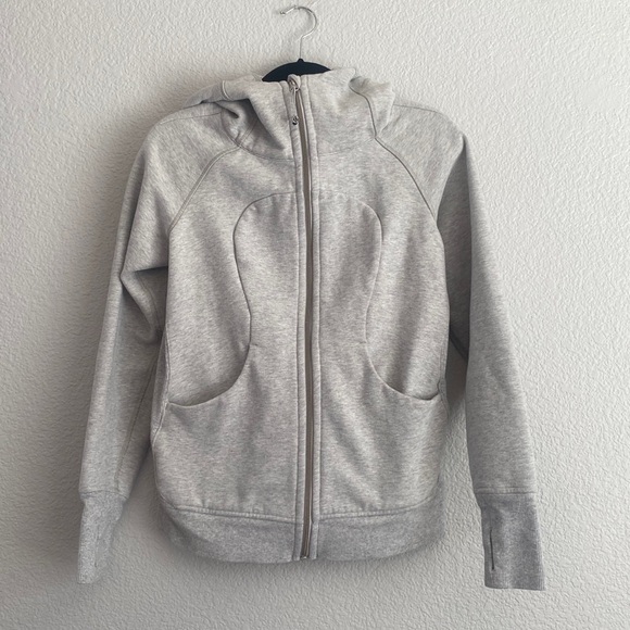 lululemon athletica Tops - Lululemon Scuba Full-Zip Hoodie in Gray